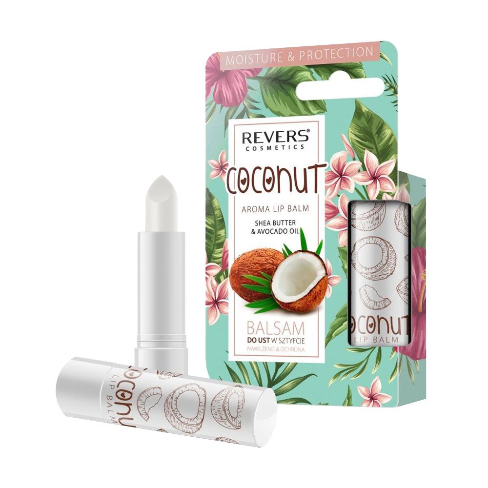 Бальзам для губ Revers Cosmetic Aroma Lip Balm, Coconut, 4 г